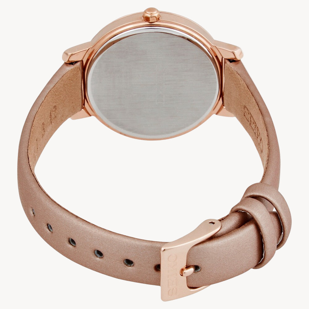 Seiko SUP456P1 Crystal Mother of Pearl Dial Women's Watch