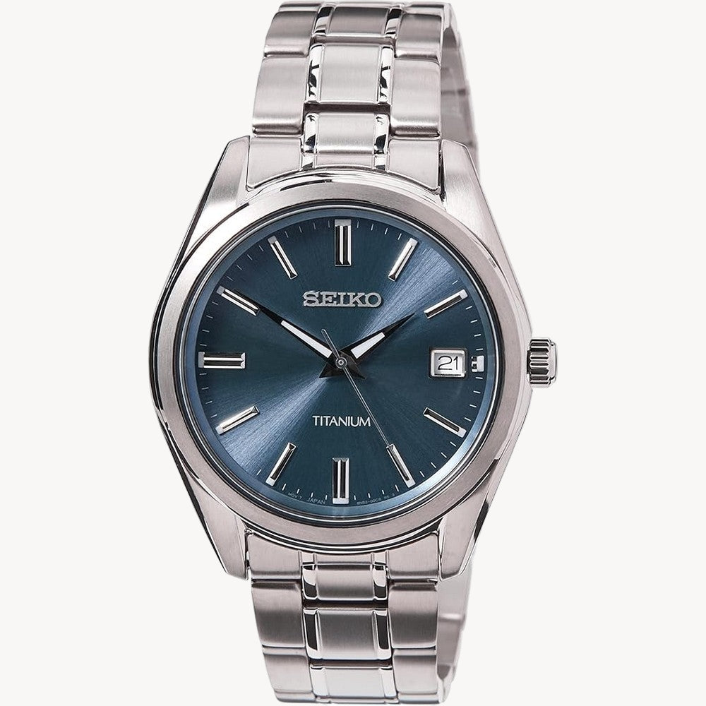 Seiko Men Analog Quartz Watch with Stainless Steel Strap SUR371P1