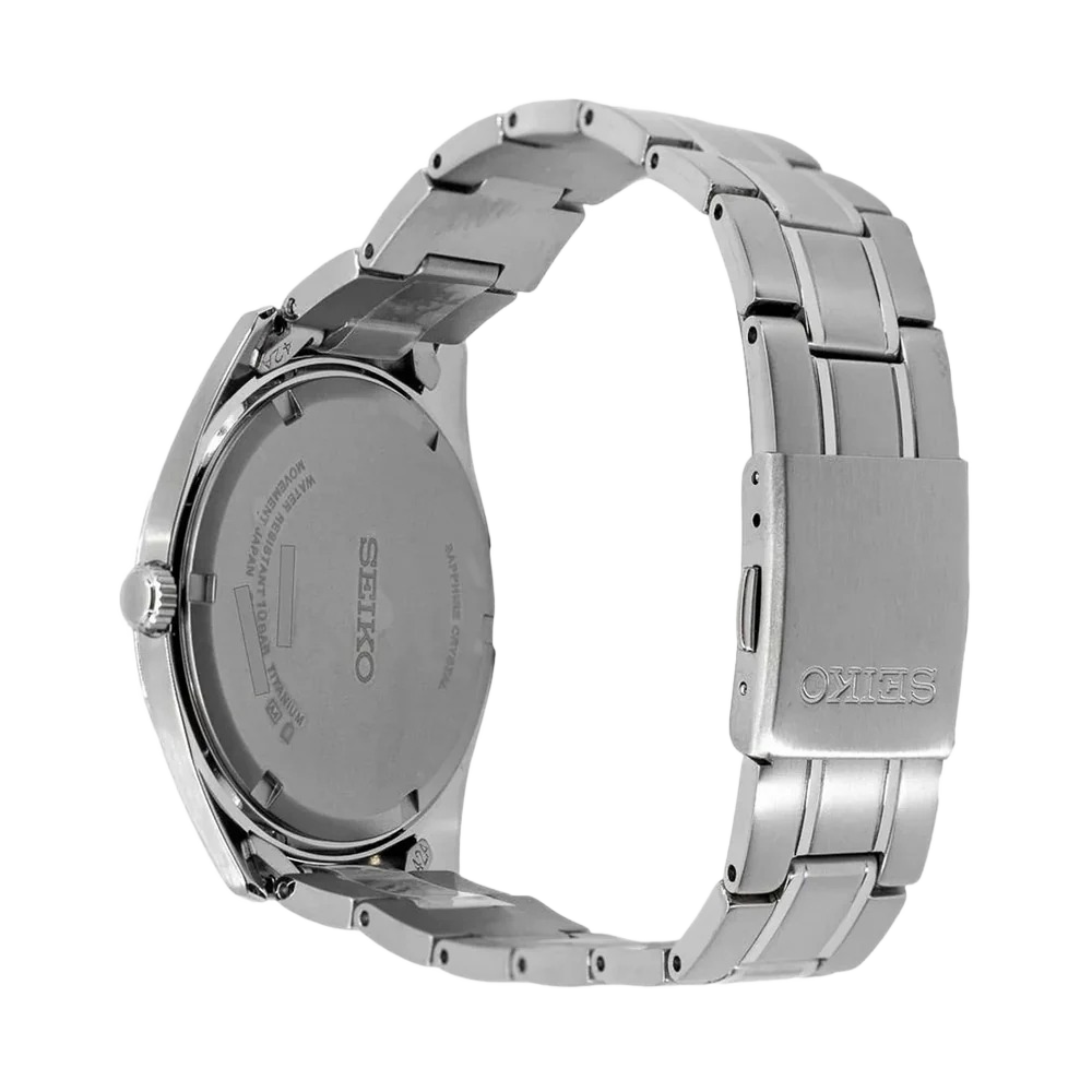 Seiko SUR373P1 Analog Quartz Titanium Men's Watch