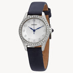 Seiko Women's Quartz Watch Stainless Steel with Leather Strap