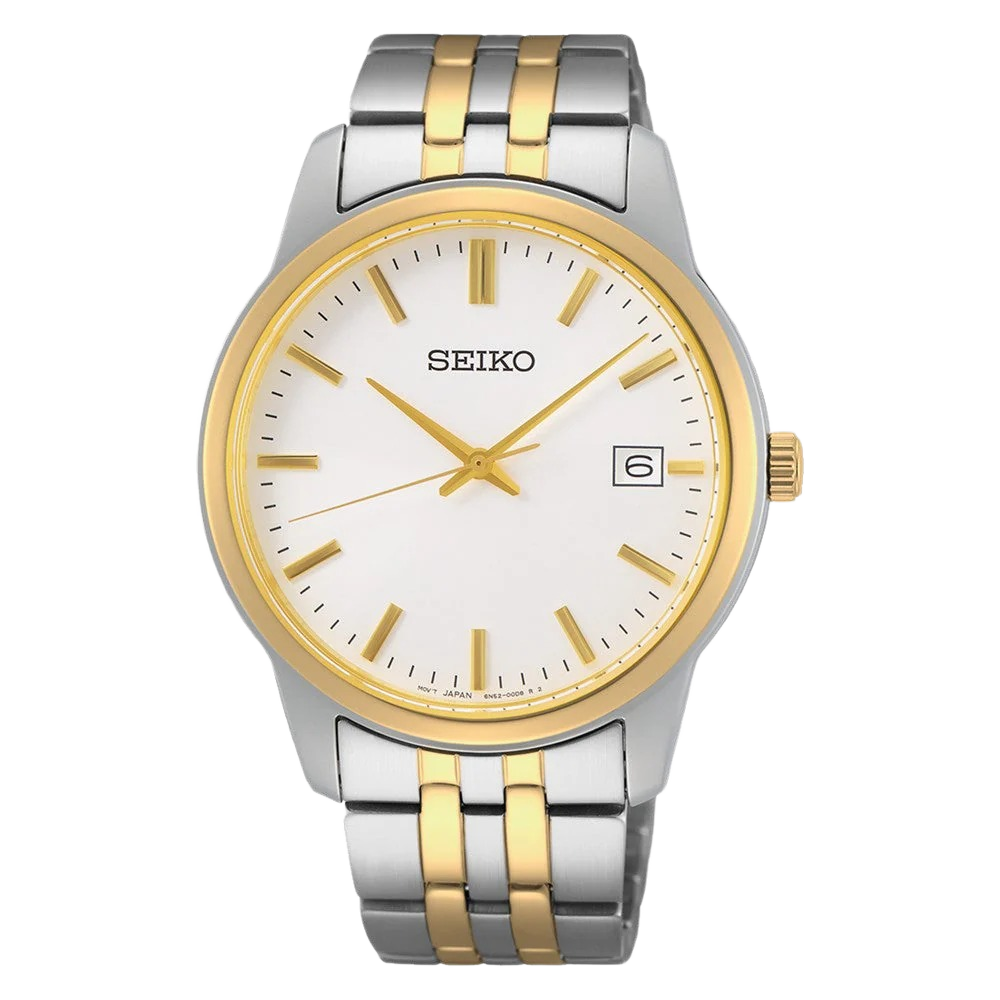 Seiko SUR402P1 White Dial Analog Quartz stainless steel Men's Watch