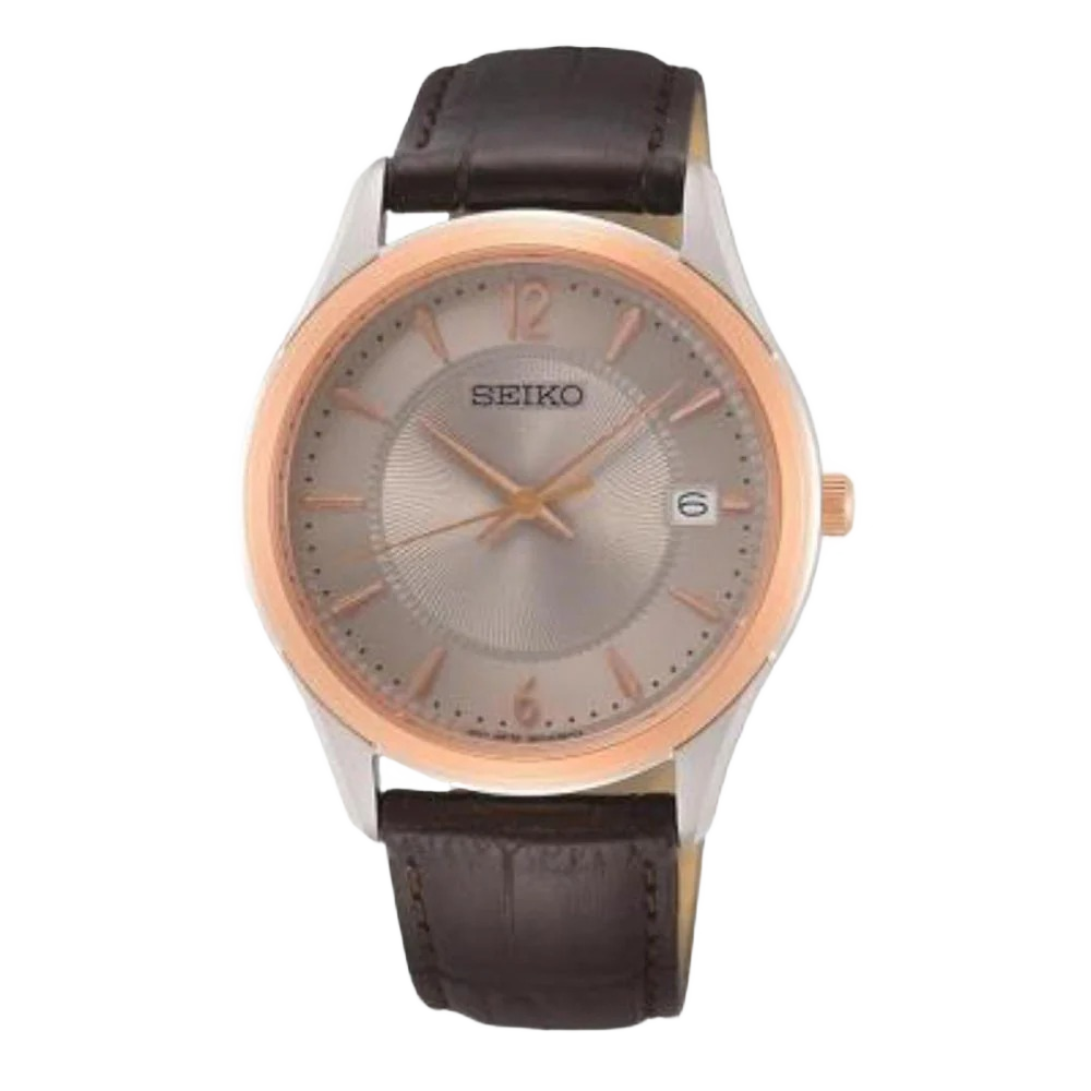 Seiko SUR422P1 Silver Dial Quartz Analog Stainless Steel Case Men's Watch