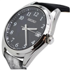 Seiko SUR461P1 Black Dial Leather Strap Steel Case Men's Watch