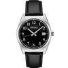 Seiko SUR461P1 Black Dial Leather Strap Steel Case Men's Watch