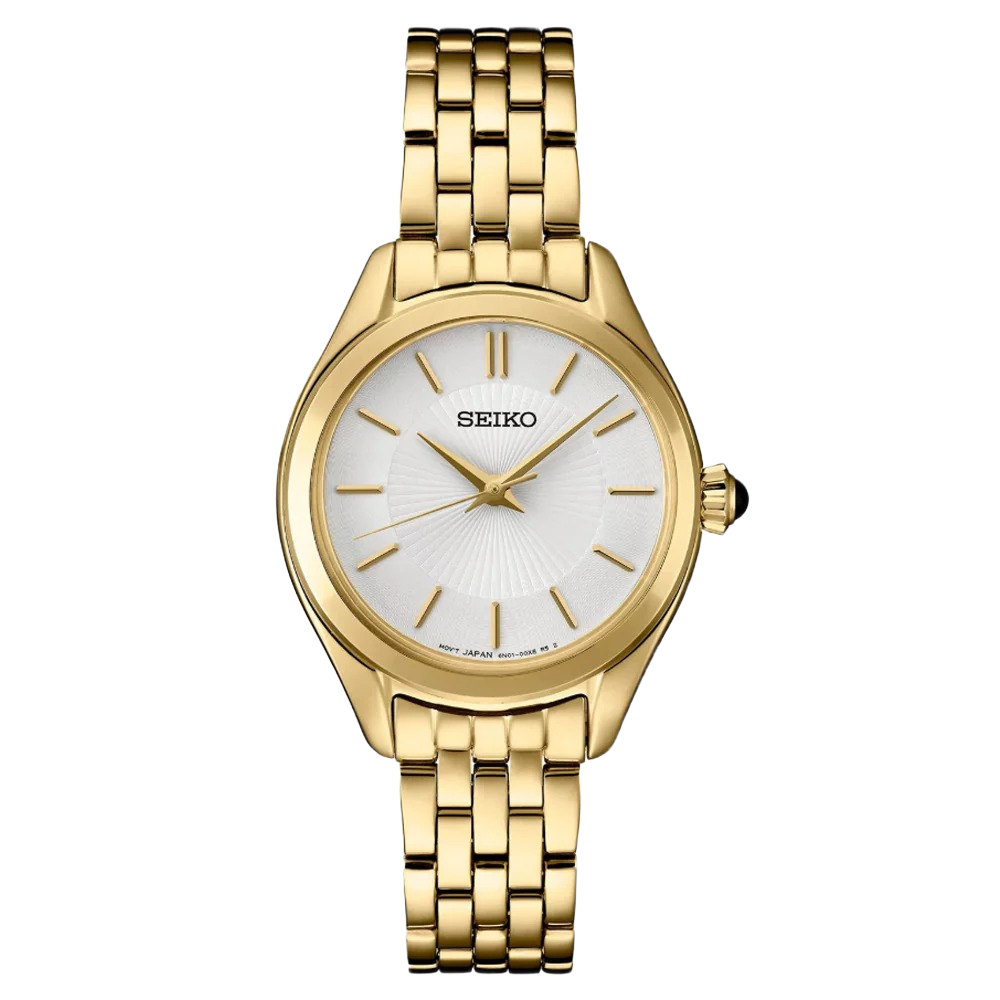 Seiko SUR538P1 Analog Quartz Watch with Stainless Steel Women's Watch