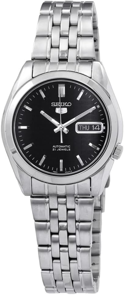 Seiko Men's SNK361 Stainless Steel Analog with Black Dial Watch