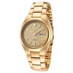 ساعة سيكو 5 SNK610K1 أوتوماتيكية للرجال، أنالوج، ذهبية، أعمال أوتوماتيكية، سيكو