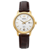 Seiko SUR658P1 Classic White Dial Brown Leather Strap Women's Watch