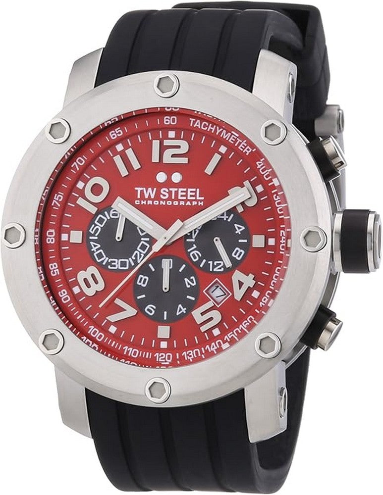 TW Steel TW124  Red Dial Chronograph Men's Watch