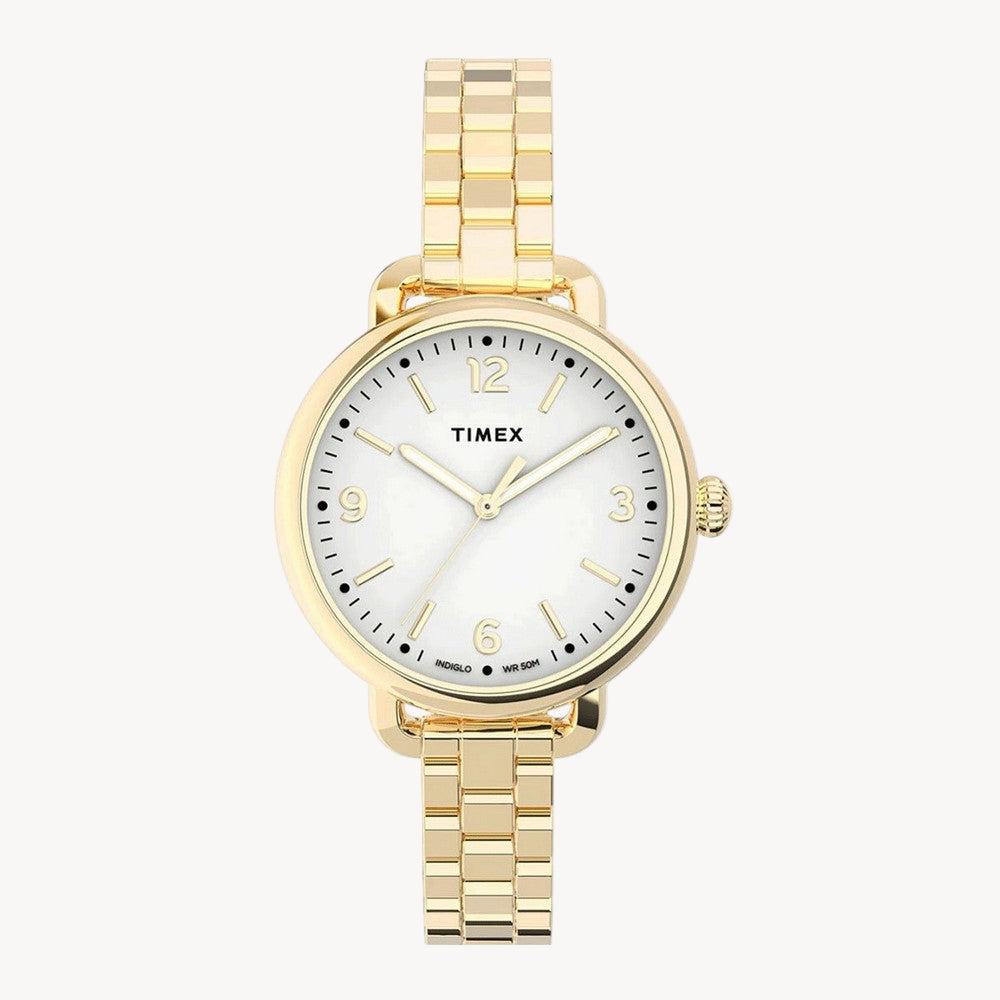 ساعة TimeX TW2U60600 الكلاسيكية القياسية ديمي للنساء