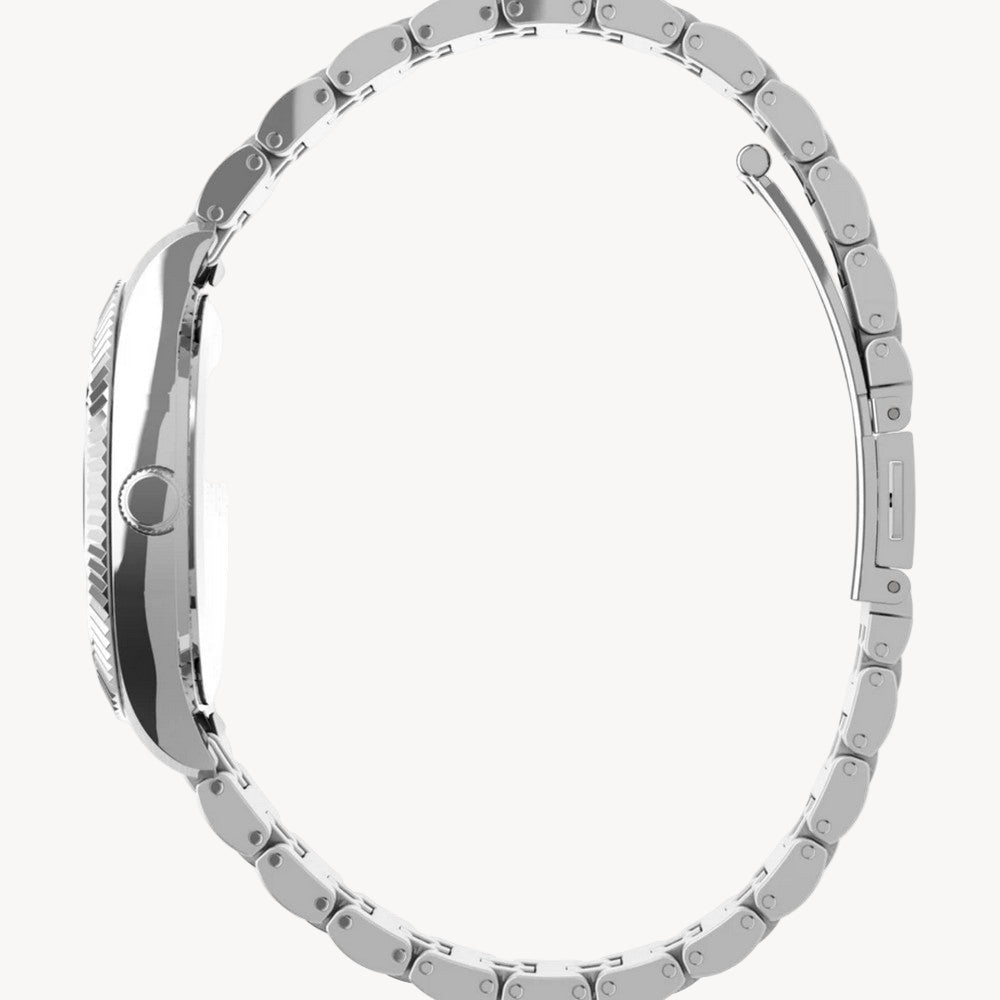 ساعة TimeX TW2U78700 Legacy Boyfriend بسوار من الفولاذ المقاوم للصدأ مقاس 36 مم