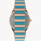 ساعة Q TimeX TW2U81500 Malibu 36 مم بسوار قابل للتمدد من الفولاذ المقاوم للصدأ