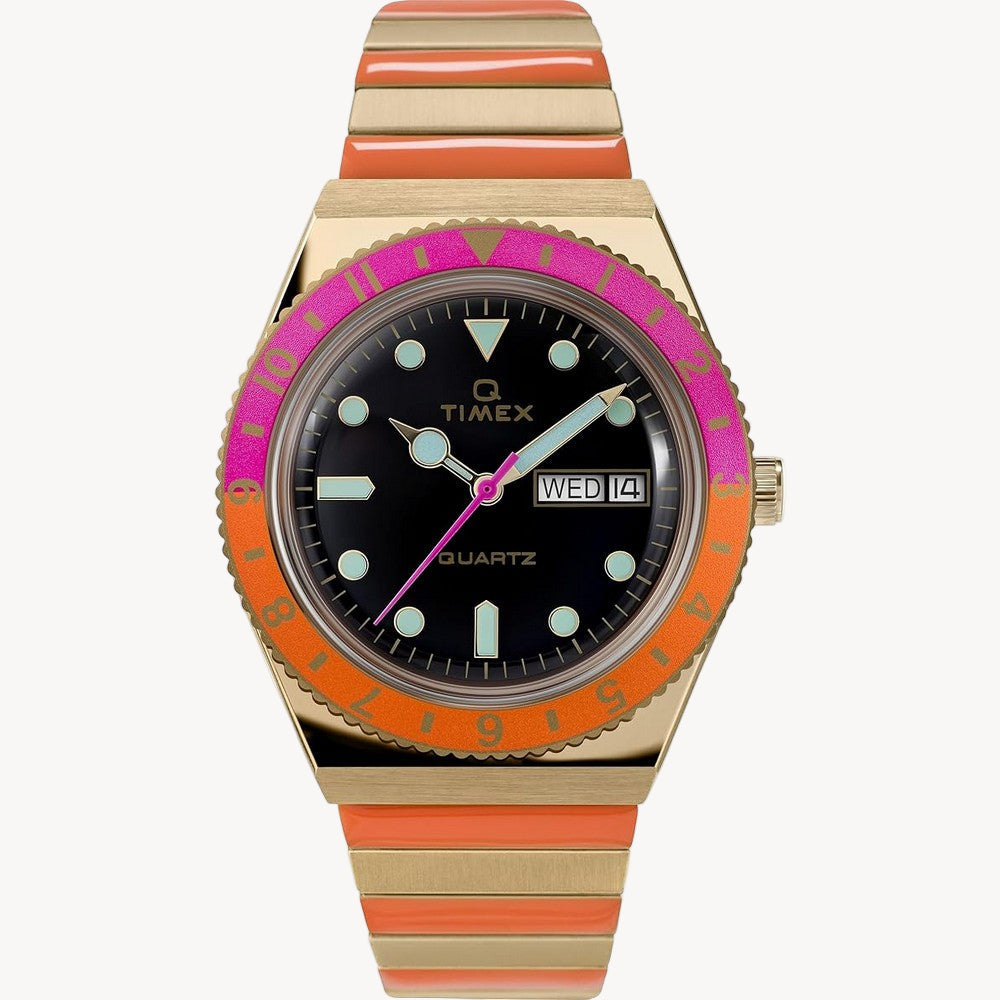 ساعة Q TimeX TW2U81600 Malibu النسائية مقاس 36 مم