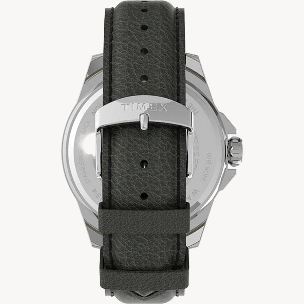 ساعة TimeX TW2U82000 التناظرية بحزام جلدي من Essex Avenue