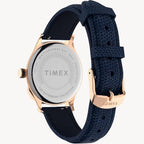 ساعة TimeX TW2U97600 النسائية التناظرية بحزام جلدي Waterbury Traditional