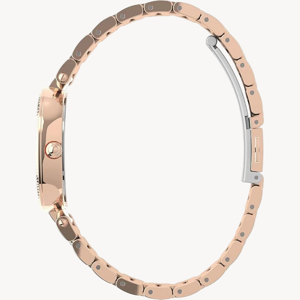 ساعة TimeX TW2V24300 النسائية التناظرية بسوار من الفولاذ المقاوم للصدأ