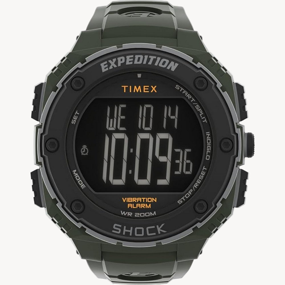 TimeX Expedition Shock XL Men's 50mm Resin Strap Watch