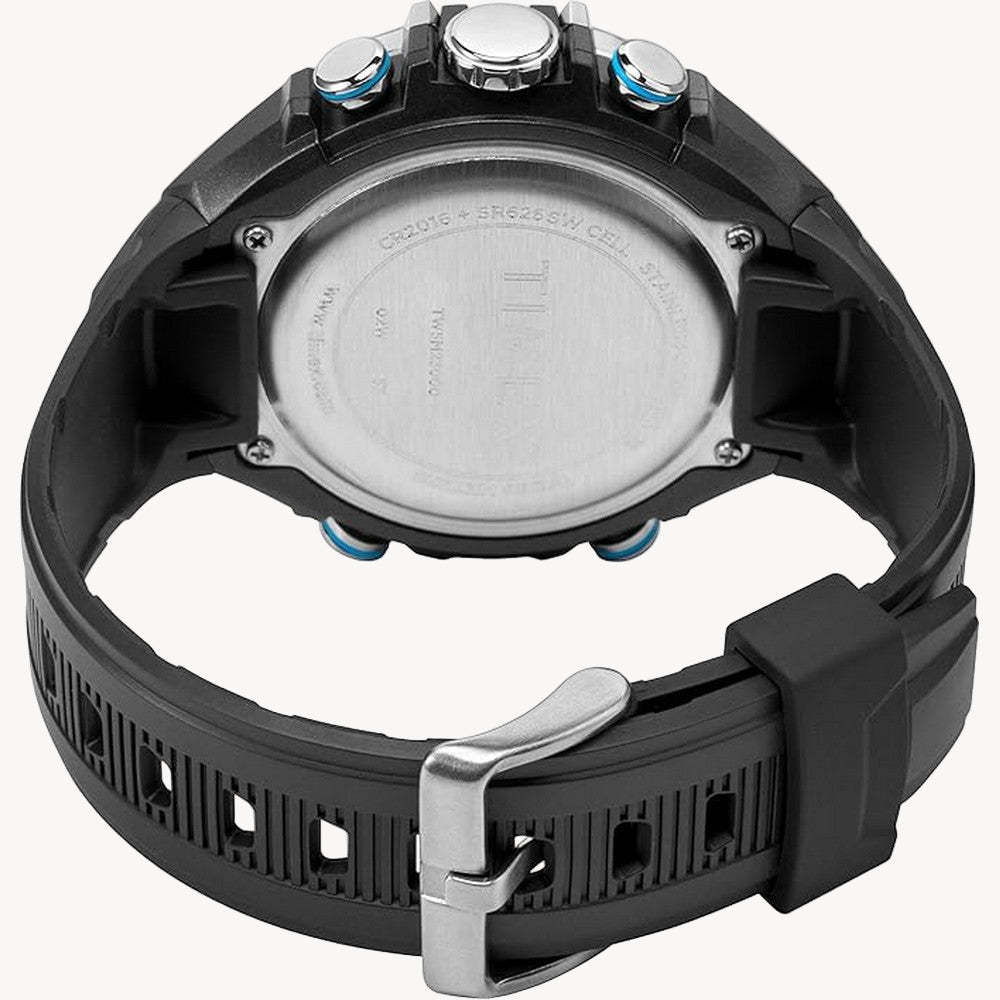 ساعة TimeX TW5M23000 للرجال The Guard DGTL 47 مم بسوار من الراتنج