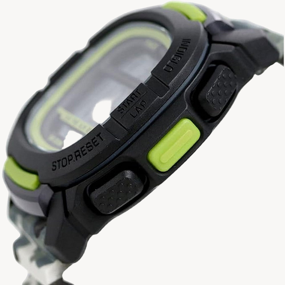 ساعة TimeX TW5M26600 الرقمية للرجال بحزام سيليكون