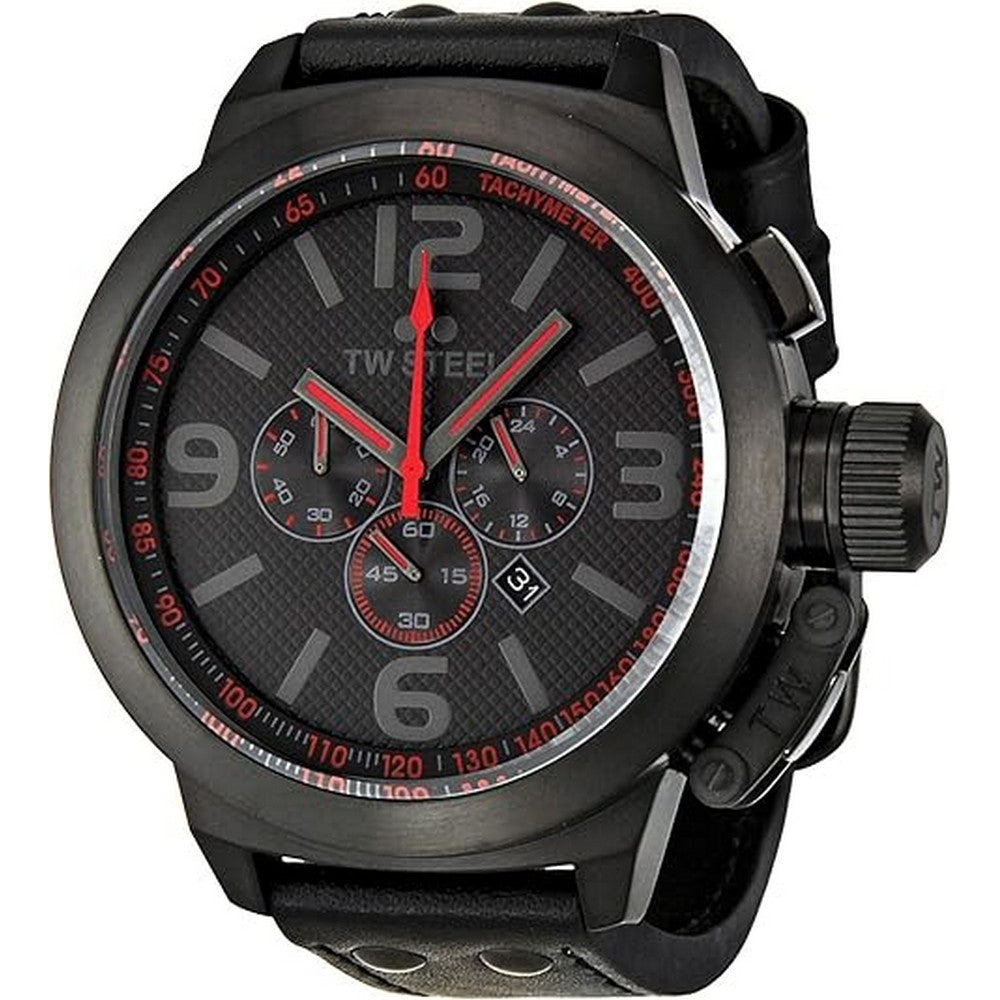 TW Steel TW903R Canteen Japanese Quartz (Battery-Powered) Black Dial Men's Watch