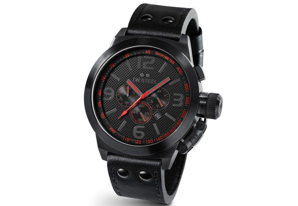 TW Steel TW903R Canteen Japanese Quartz (Battery-Powered) Black Dial Men's Watch