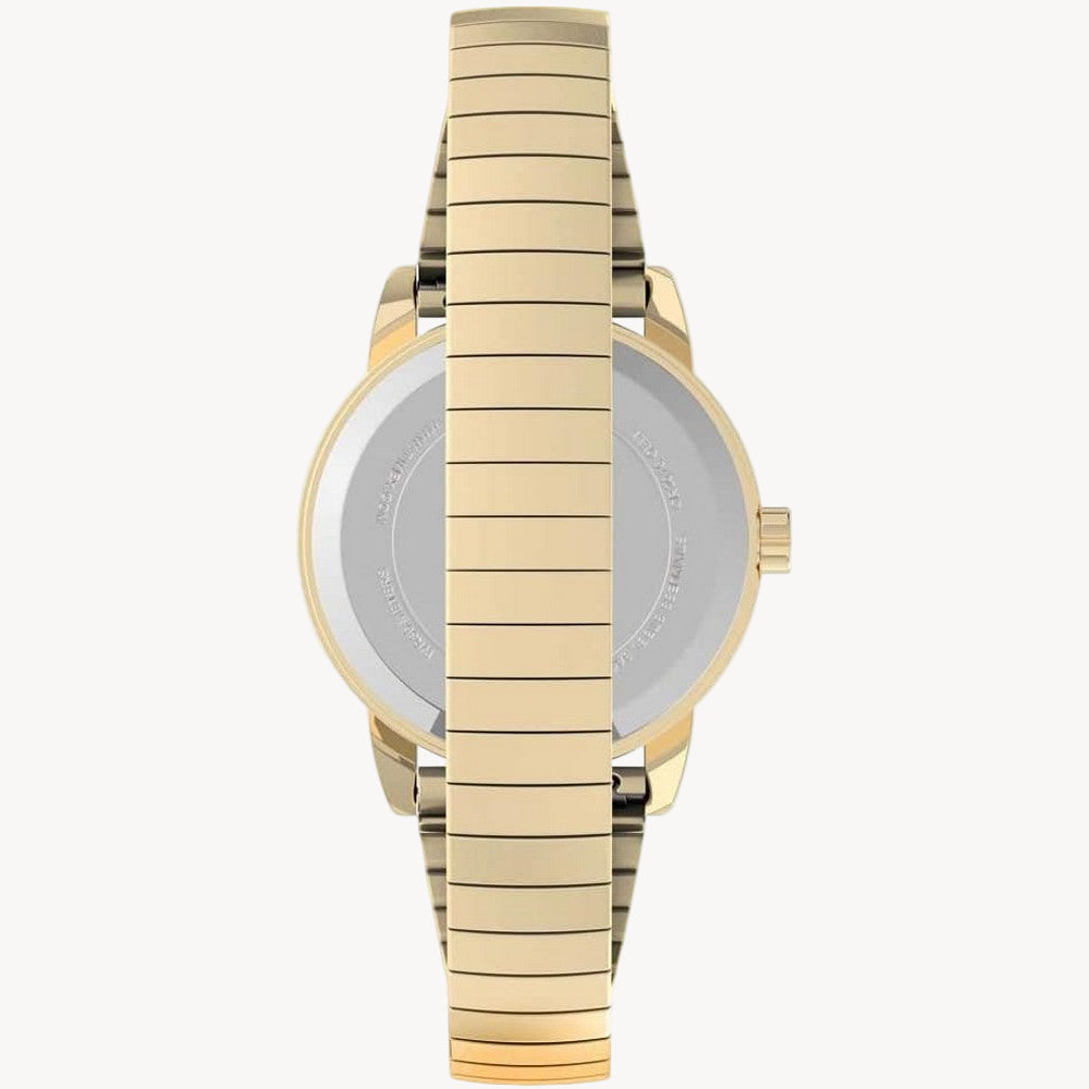 ساعة TimeX TWG025300 Easy Reader للنساء بسوار توسعة 25 مم ومجموعة حزام جلدي