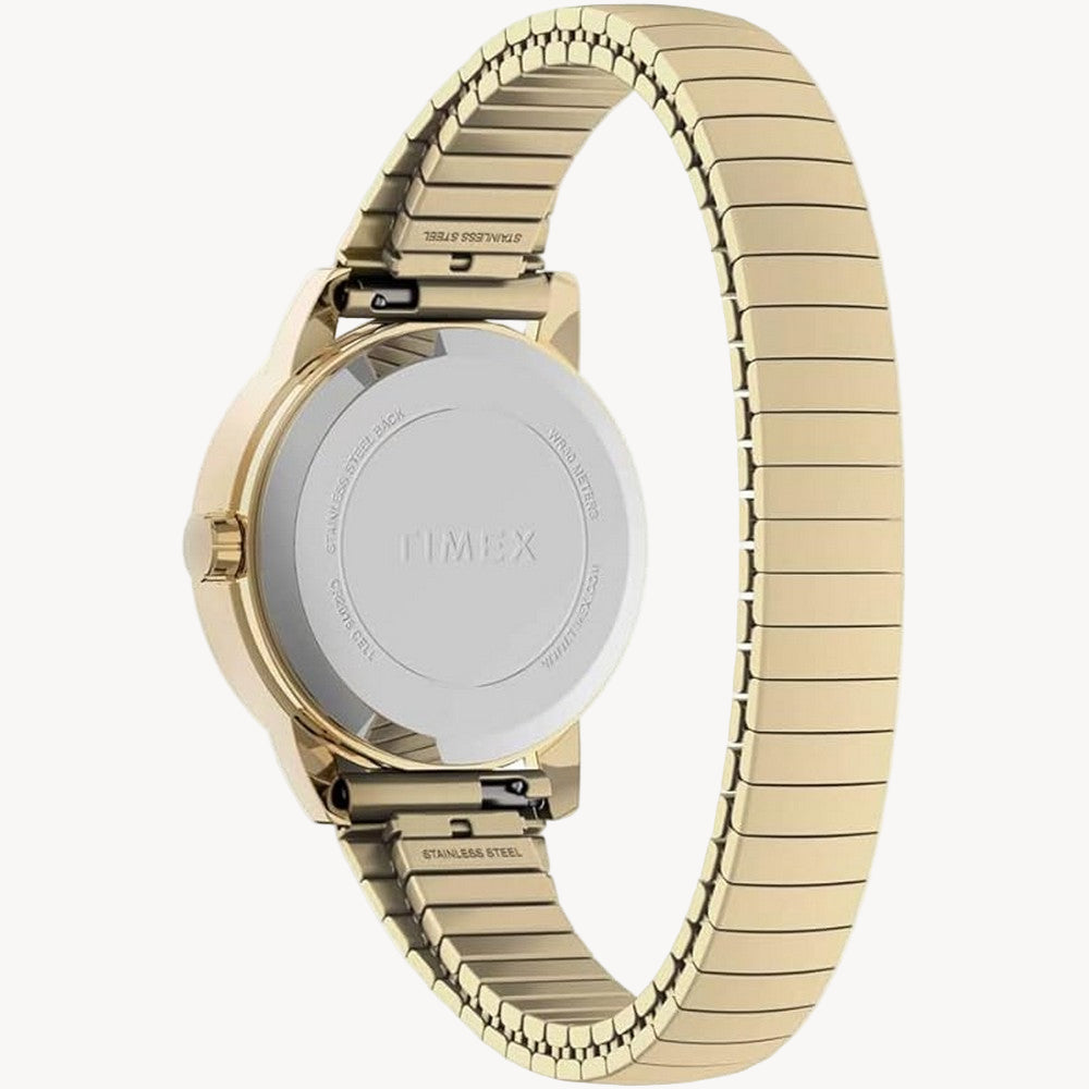 ساعة TimeX TWG025300 Easy Reader للنساء بسوار توسعة 25 مم ومجموعة حزام جلدي