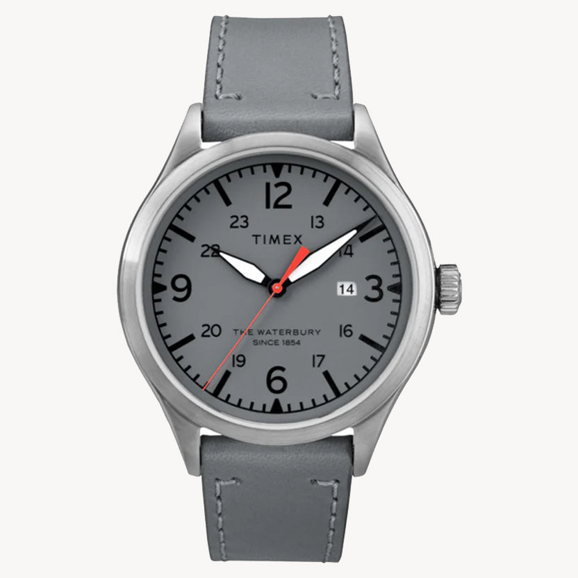 ساعة تايم إكس TW2R71000 واتربري ديت بسوار جلدي مقاس 40 مم