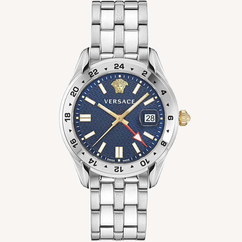 Versace Greca Time GMT Men's Watch — VE7C00523