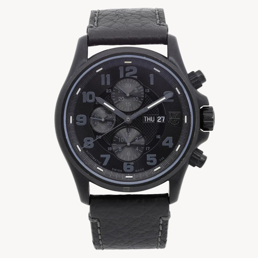 Luminox Field Chronograph 47mm Steel Black Dial