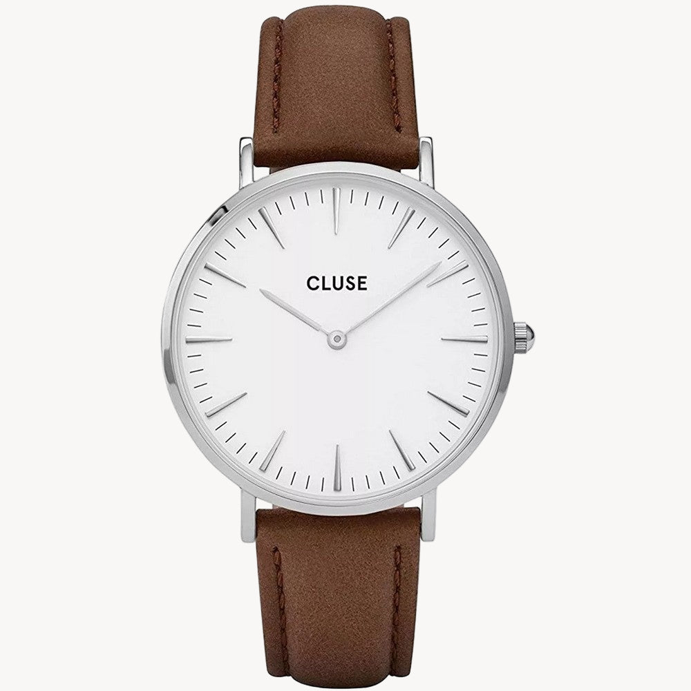 Cluse Womens Analogue Classic Quartz Watch with Leather Strap CL18210