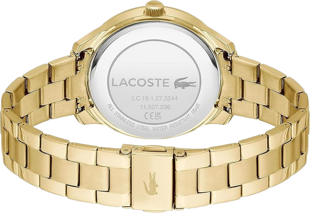 Lacoste 2001294 Gold Steel Black Dial Multi-function Women's Watch