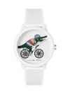 Lacoste 2011265 Men's White Dial, White Silicone Watch