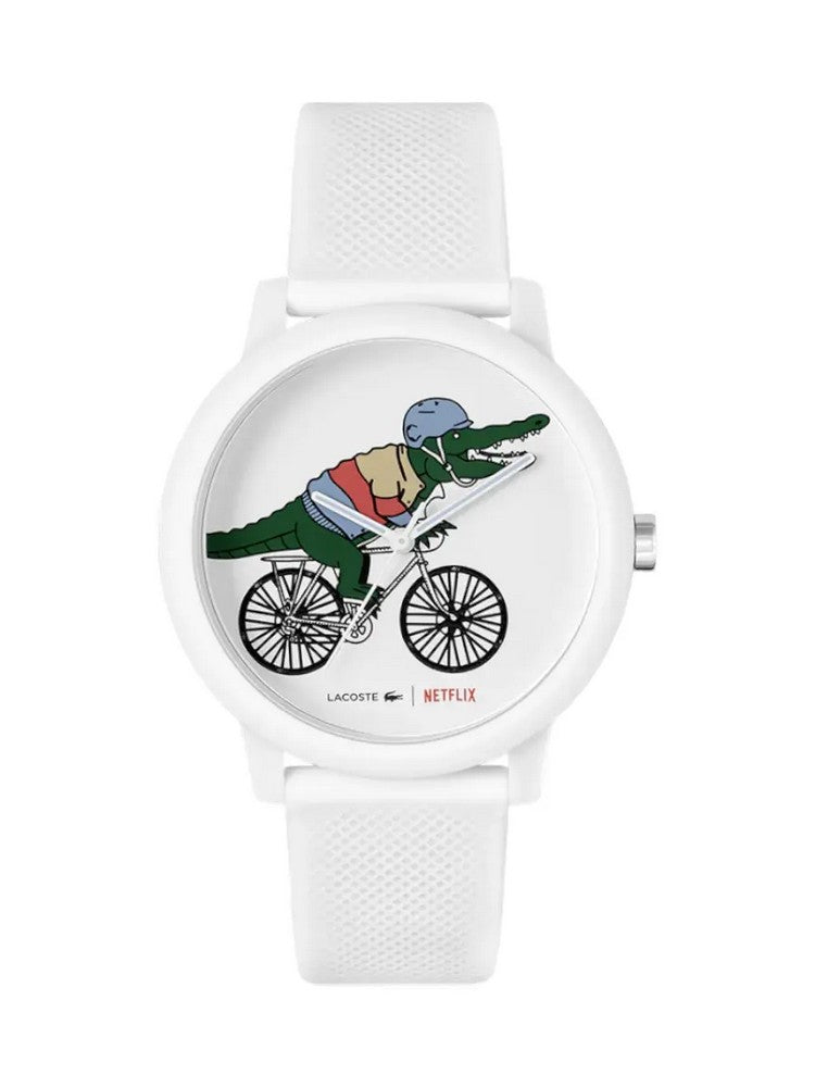 Lacoste 2011265 Men's White Dial, White Silicone Watch