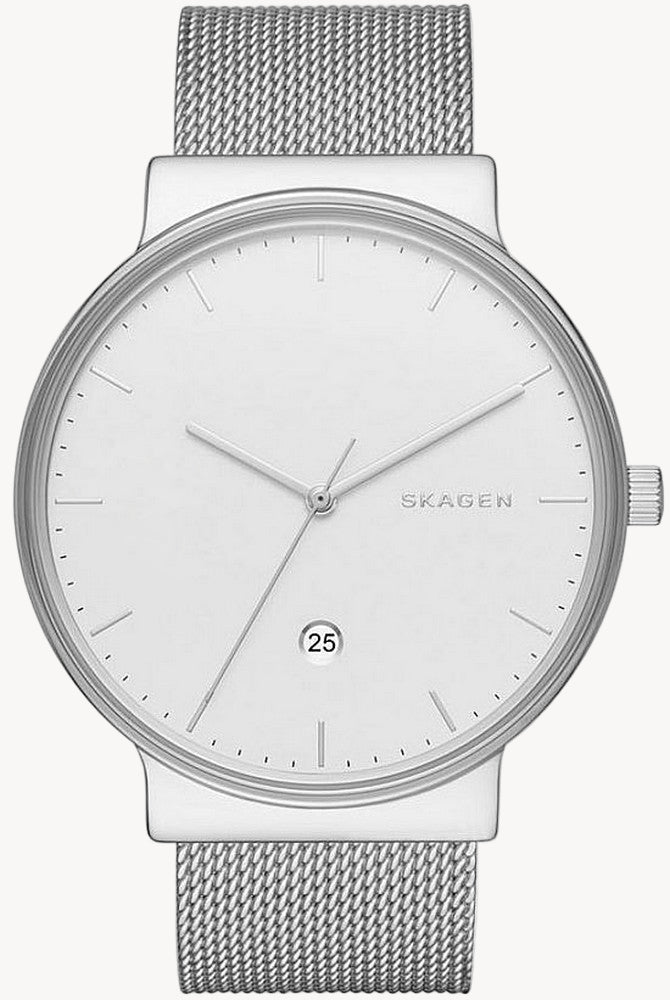 Men's Skagen Ancher Steel Mesh Band Watch SKW6290