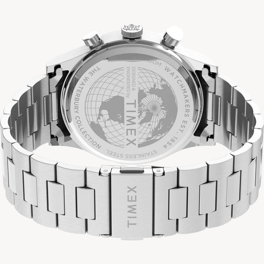 ساعة تايم إكس TW2U90900 واتربري كرونوغراف تقليدية 42 مم بسوار من الفولاذ المقاوم للصدأ