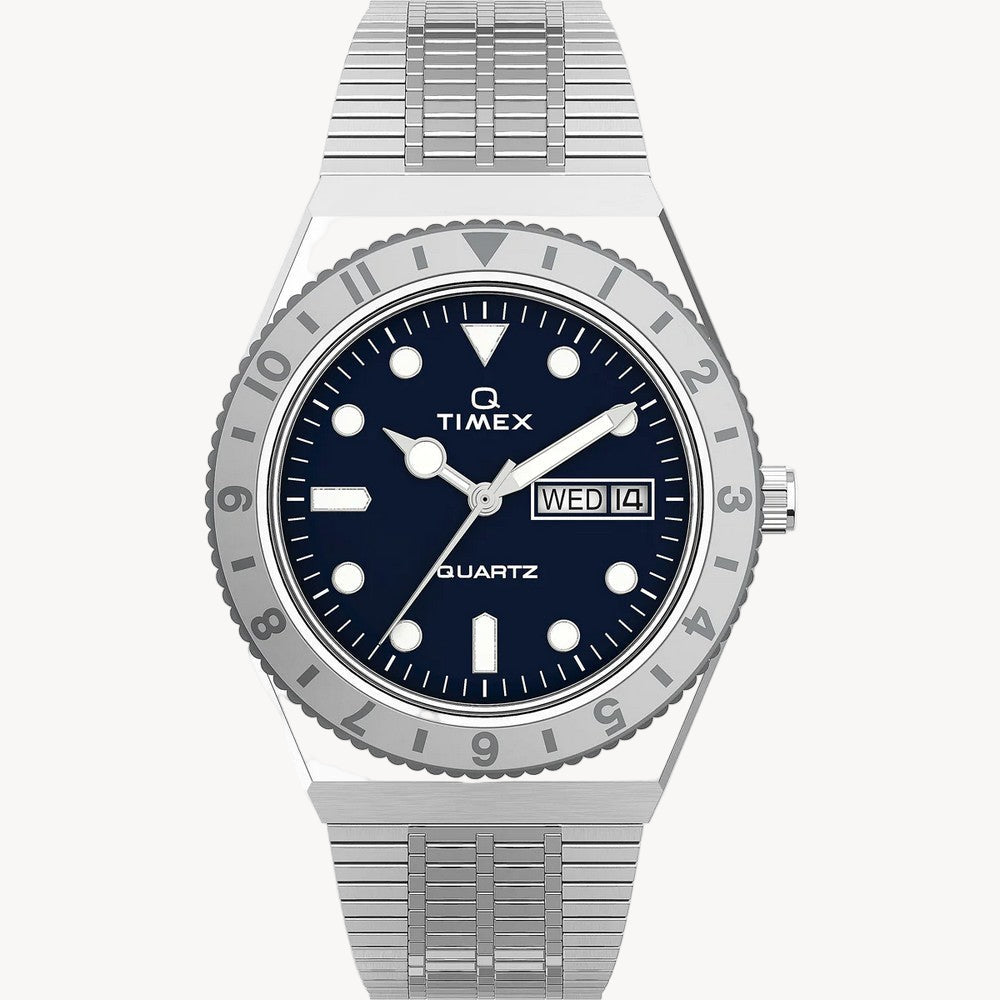 ساعة Q TimeX TW2U95500 النسائية بثلاث عقارب
