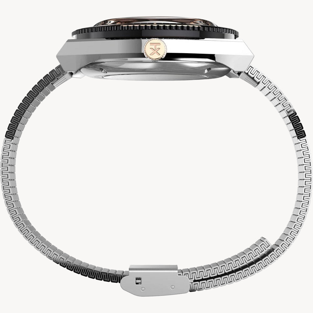 ساعة TimeX TW2U96900 M79 أوتوماتيكية بسوار من الفولاذ المقاوم للصدأ مقاس 40 مم