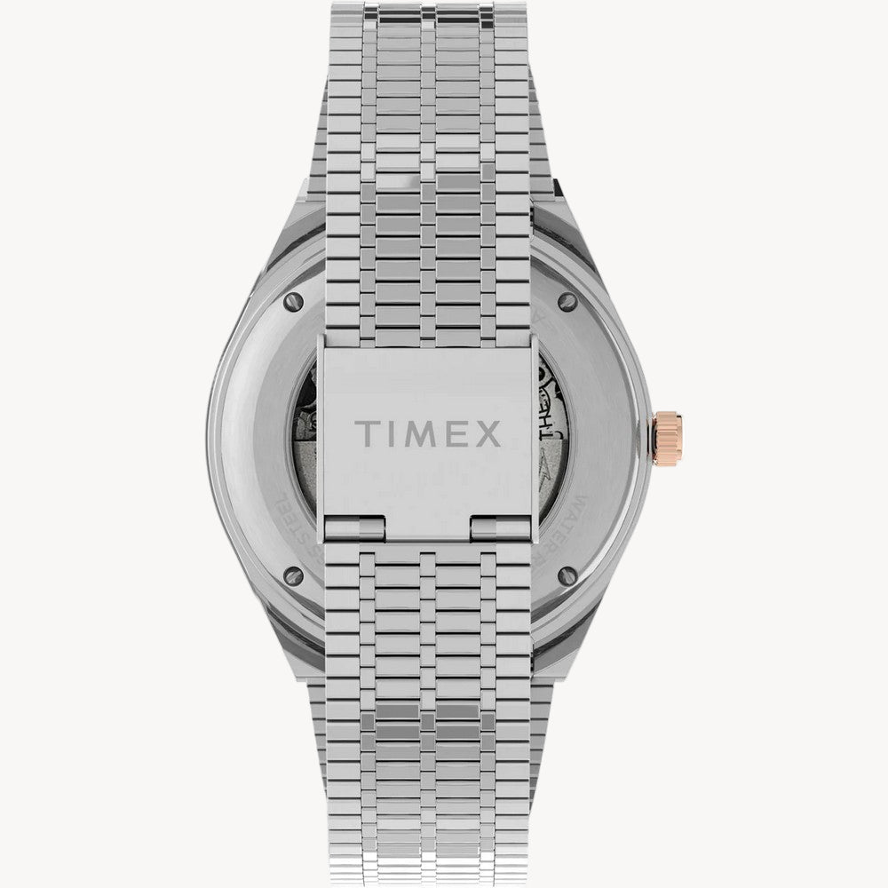 ساعة TimeX TW2U96900 M79 أوتوماتيكية بسوار من الفولاذ المقاوم للصدأ مقاس 40 مم