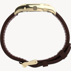 ساعة TimeX TW2U97800 Waterbury التقليدية بسوار جلدي مقاس 34 مم